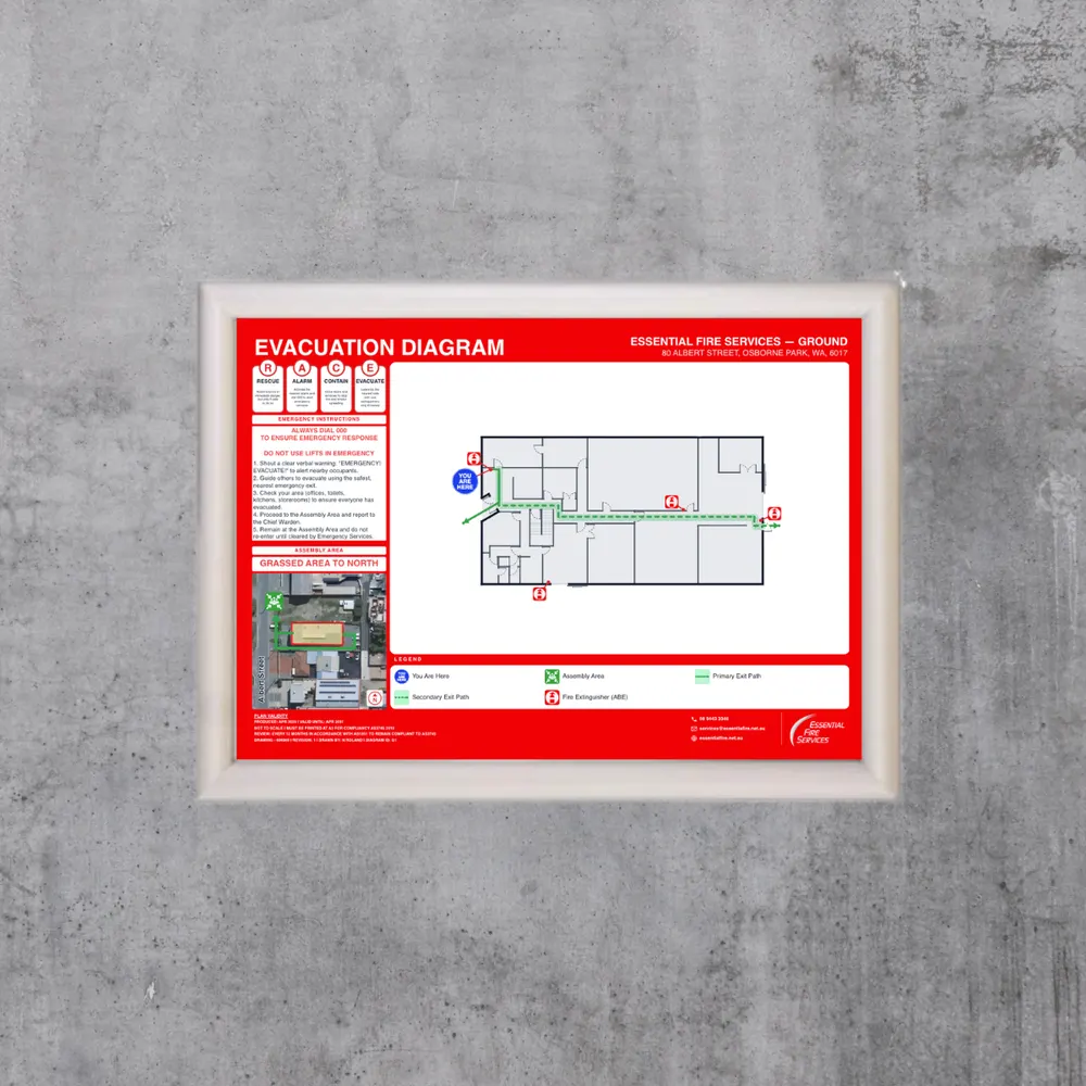 AS 3745 Evacuation Diagrams